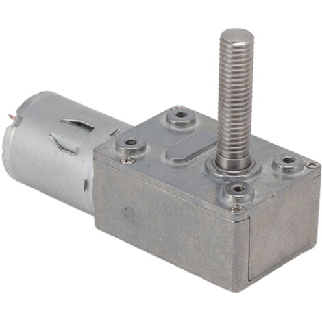 Moteur Réducteur DC 12V 150 RPM, Engrenage à Vis sans Fin Auto-bloquant, Arbre M8x33mm pour Applications Automatisées