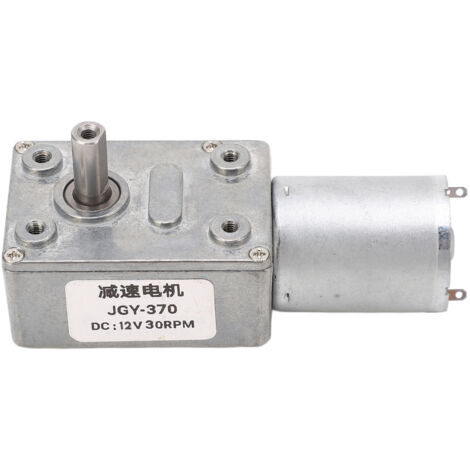 Moteur Réducteur DC 12V 30 Tours/min avec Embrayage Autobloquant Réversible, Arbre de Sortie 12mm
