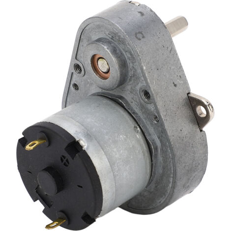 Moteur Réducteur DC 24V à Engrenage Alliage Aluminium avec Frein Autobloquant Bobine Laiton 48E520 10RPM