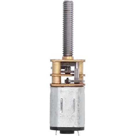 Moteur Réducteur DC 6V 90RPM à Arbre Fileté M4x20mm pour Robots et Modélisme
