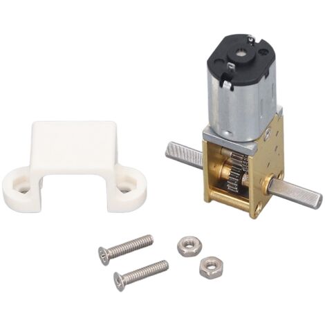 Moteur Réducteur Micro DC 6V 190RPM à Double Arbre avec Fixation pour Voiture Intelligente et Robotique