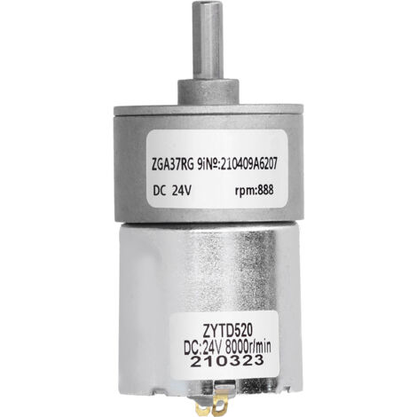 Moteur Réducteur Micro ZGA37RG 24V CC avec Arbre de Sortie Central - Pièces Mécaniques de Remplacement