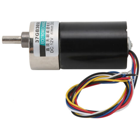 Moteur réducteur sans balais mini DC24V silencieux pour micro-machinerie XD-37GB3650, 20 tr/min