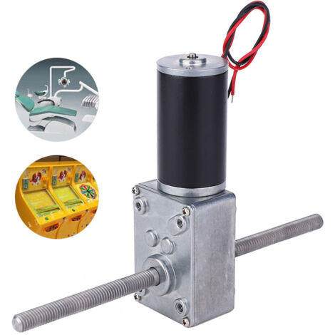 Moteur Réducteur Turbo 24V Double Arbre en Métal avec Fixation M8