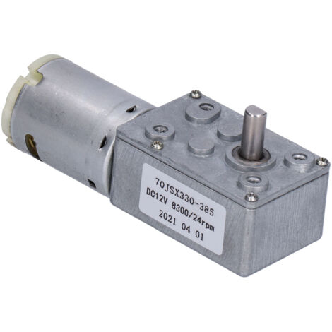 Moteur Réducteur Turbo Worm pour Ouverture Fenêtre Porte Mini Treuil DC12V 24RPM