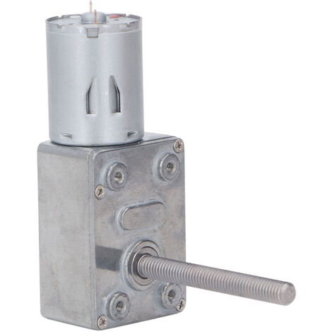 Moteur Réversible 12V DC 210RPM en Alliage pour Volet Roulant, Engrenage Laiton, Tige Filetée M6 50mm