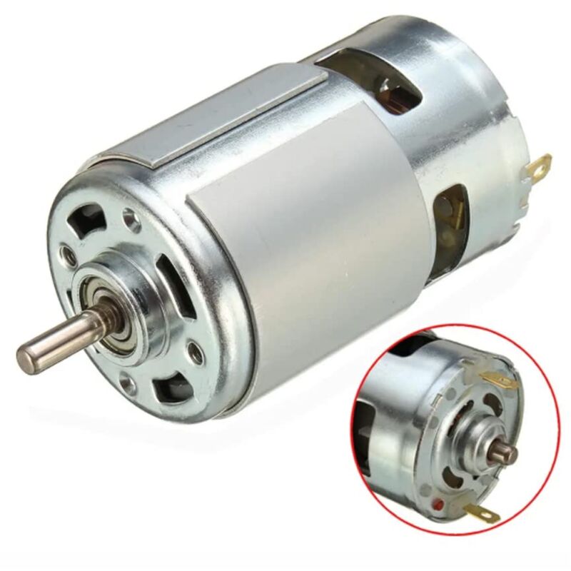 Moteur RS775 DC 12 V double roulement à billes 35-9000 rpm RS775 Durable à faible bruit Couple élevé (vitesse (tour/min): 3 500 tr/min Tension (V):