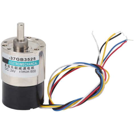 Moteur sans balais 24V à couple élevé pour micro-machines, réducteur de vitesse XD‑37GB, rotation CW/CCW, 600 tr/min.