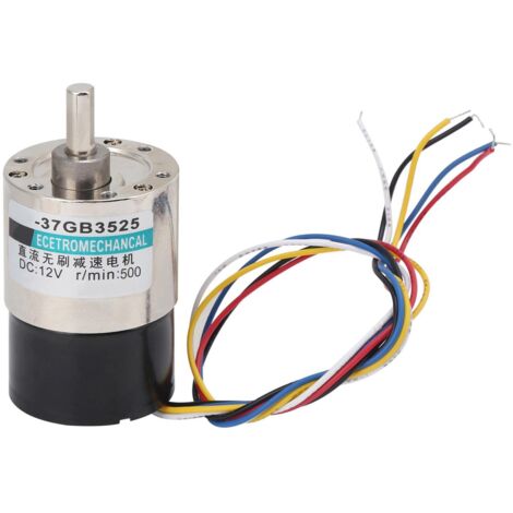 Moteur sans balais miniature 12V, réducteur de vitesse CW/CCW pour machines CNC, modèle XD‑37GB 3500-5000 tr/min.