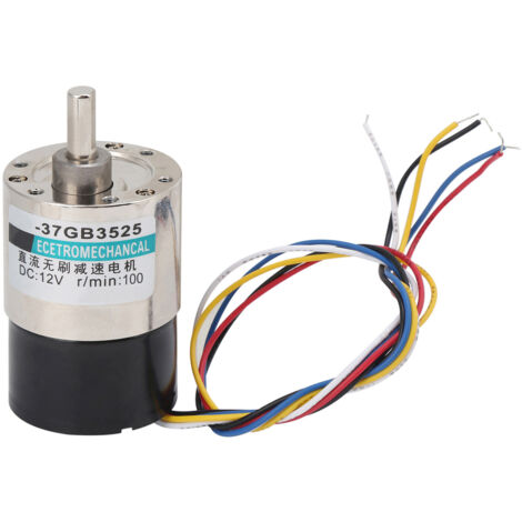 Moteur sans balais miniature 12V, réducteur de vitesse CW/CCW pour machines CNC, modèle XD‑37GB 3525, 100 tr/min.