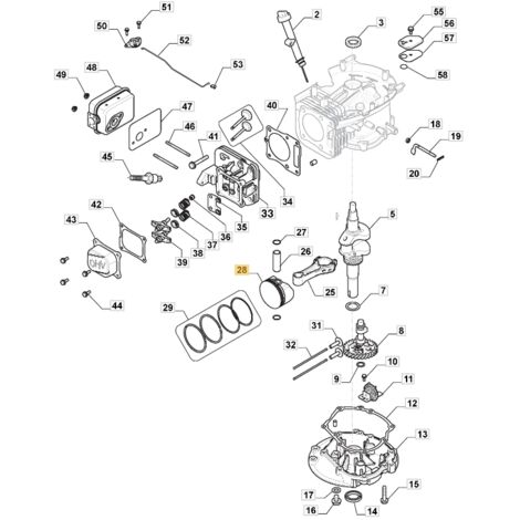 Moteur STIGA ORIGINAL TRE 224 tracteur de pelouse 118551113/0