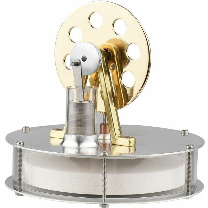 Moteur Stirling basse température assemblé générateur d'électricité modèle de générateur physique d'expérience de chaleur avec conception de volant