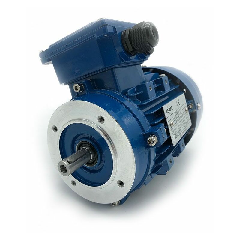 Cemer - Moteur triphasé B14, 5,5 kw, 3000 tr/min, ha 112, 400/690V, IE1, Alu