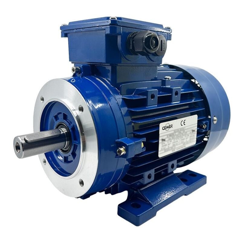 Cemer - Moteur triphasé B34, 1.5 kw, 1500 tr/min, ha 90, 230/400V, IE1, Alu
