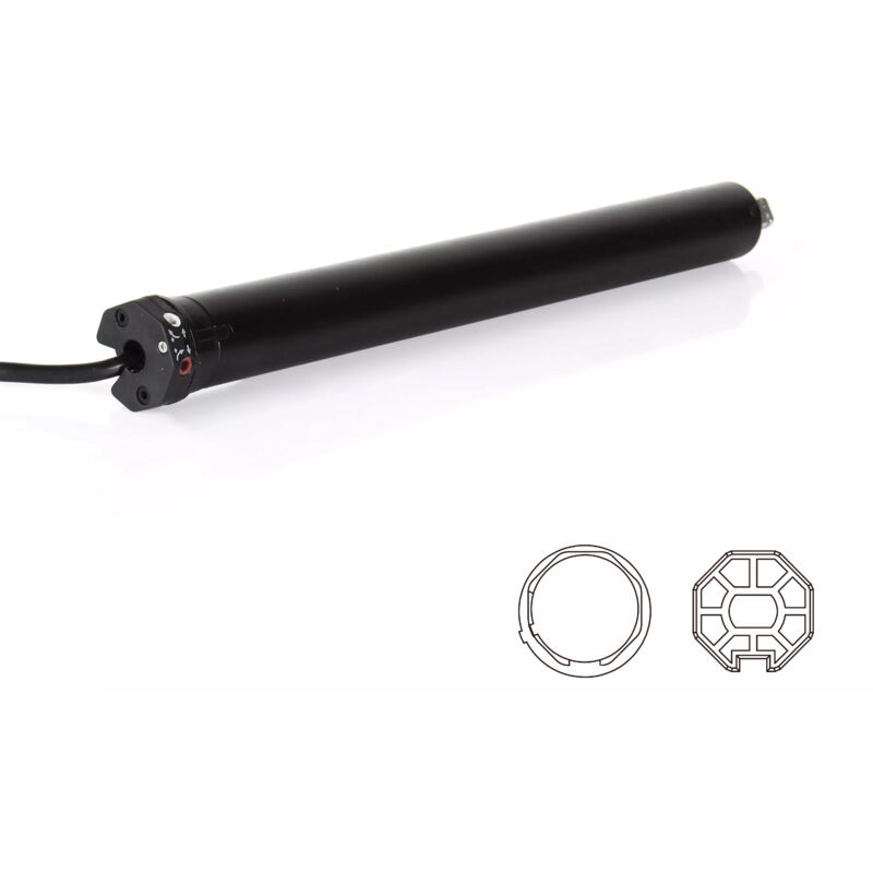 Moteur volet Filaire ø35 13Nm + adaptations axe octo40