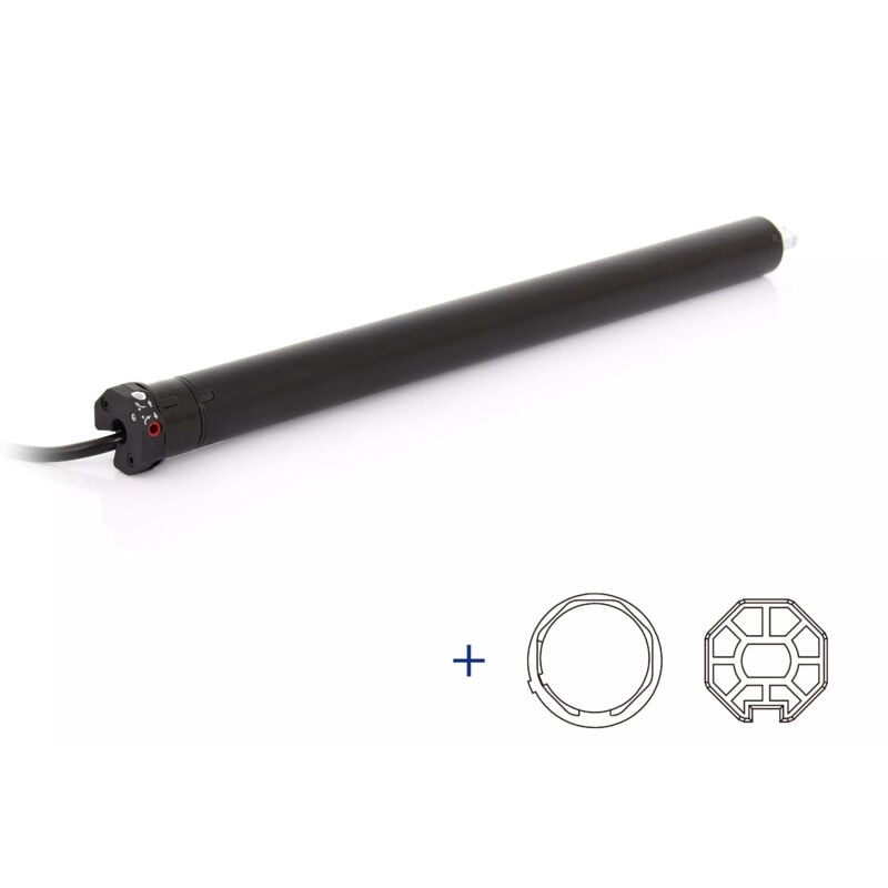 Moteur volet Radio ø35 6Nm + adaptations axe octo40