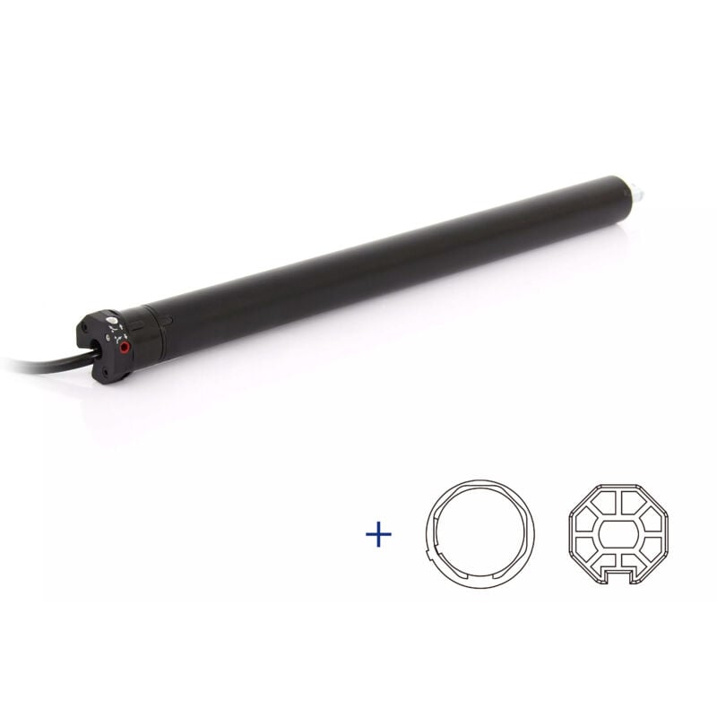 Moteur volet Radio ø35 10Nm + adaptations axe octo40