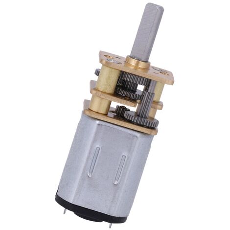 Moteurs de ventilateur électrique Nouveau N20 DC3V 6V 12V 50-2000RPM Réducteur de vitesse Moteur à courant continu avec boîte de vitesses en métal Moteur à engrenages excentrique Arbre de sortie de 10