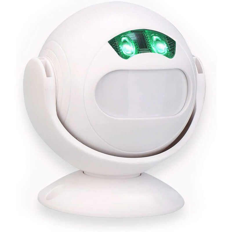 Motion Detector Doorbell Alarm Night Light Alarm System in Shop House Passage, White