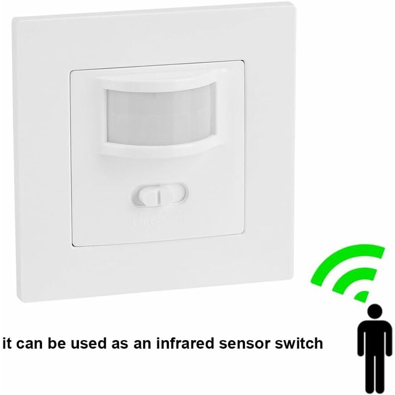 Motion Sensor Light Switch Detector ac 110V-240V Passive Infrared Sensor Universal Infrared Sensor Intelligent Occupancy Control Wall Switch