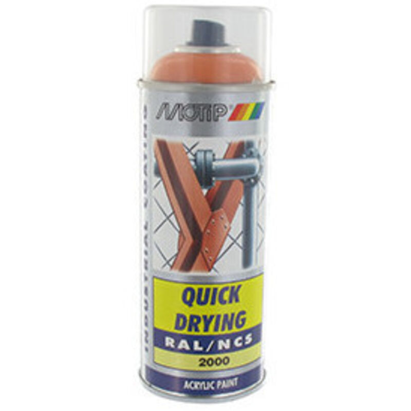 European Aerosols Orange Farbe As-motor, Spraydose 400 Ml.