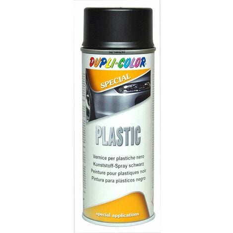 EUROPEAN AEROSOLS Vernice Spray Plastic per plastiche Nero 400 ml