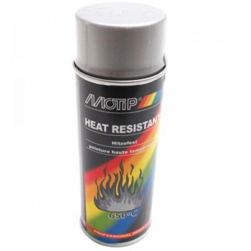 European Aerosols Motip Lackspray Silber Hochtemperatur 800° 400ml M04032 Auto Für