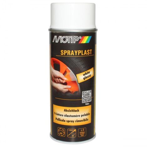 Motip Sprayplast Abziehlack weiss glänzend 400ml