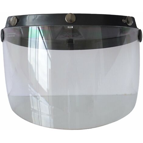 Moto Anti-UV Anti-Rayures Casques Lentille Mode Visière Vent Bouclier Lentille Universel pour Standard 3-Snap Open Face Casques