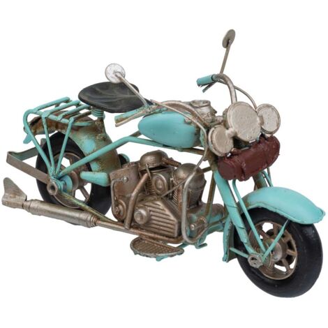 Moto de metal azul 19.5x8x11.5