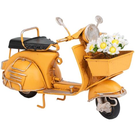 Moto de metal naranja 17.5x7x11