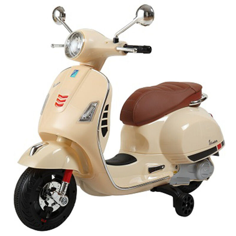 

Moto eléctrica Vespa crema