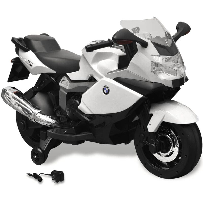 

Moto eléctrica de juguete color blanca, modelo BMW 283 6 V