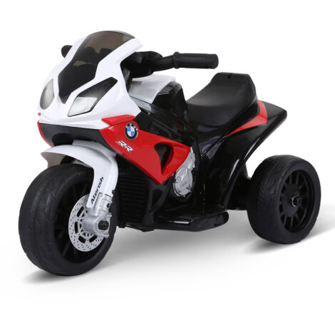 Moto électrique 3 roues pour enfant – Vitesse 2,5 km/h – Moteur 6 V – Effets lumineux et sonores – Confort optimal avec selle absorbante – BMW - S1000