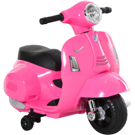Moto électrique agréée enfant 6 V 18-36 mois phares klaxon 66,5x38x52 cm rose