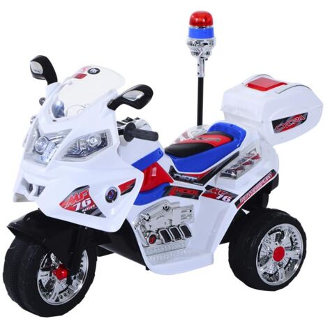 MOTO ELETTRICA PER BAMBINI 3 RUOTE CON MUSICA LUCI 112 × 51 × 72.5 CM