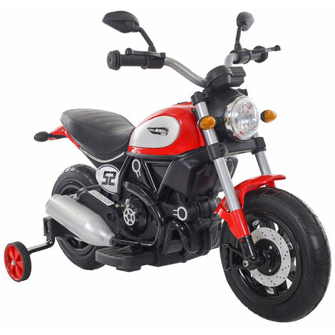 Moto Elettrica per Bambini 6V Spider Rossa