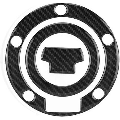Moto Gel Gaz Réservoir De Carburant Tampon De Réservoir Stickers 3D Autocollants De Bouchon De Réservoir Autocollant De Bouchon De Carburant Protection En Fiber De Carbone Protecteur Cou