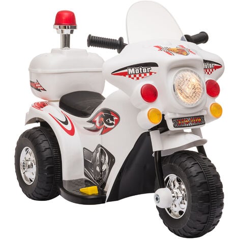 Moto scooter électrique policier enfant 6 V 3 Km/h