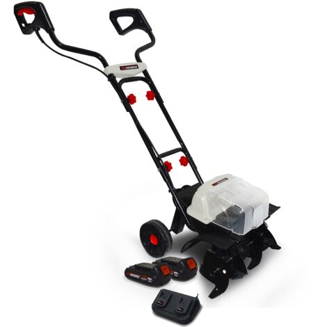Motobineuse 40V - X-Performer XPMTBE20LI - Larg. de travail 35cm - 4 fraises - 2x BATTERIES XPBAT2A - Double chargeur