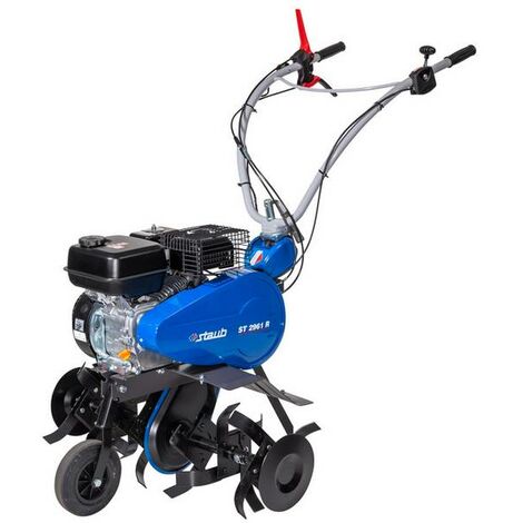 Motobineuse thermique 4.2 kW – Moteur Rato 212 cm3 – 6 fraises – Largeur de travail 60/80 cm – Guidon réglable – Staub