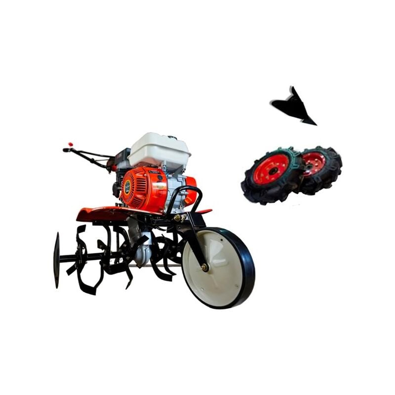 Motobineuse à essence ohv 208cc 7CV 90cm + Kit agricole Powerground 700 édition spéciale blademaster