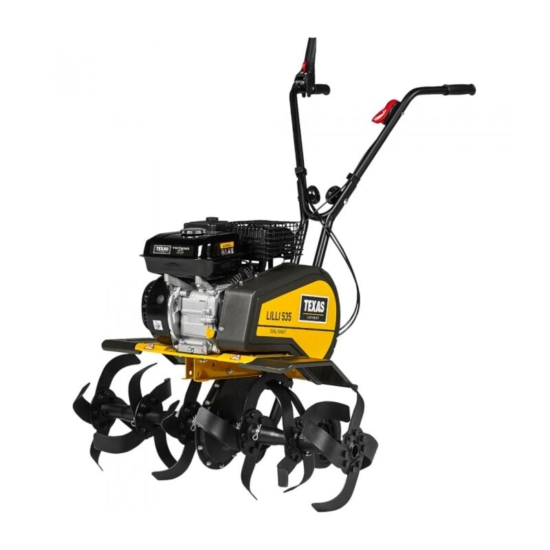 Motobineuse Thermique Puissante 4Kw, 212cc, largeur de travail jusqu'à 85 cm Texas Lilli 535TG Dual Shaft