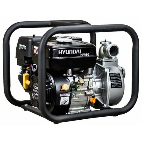 Motobomba de gasolina 4 tiempos 163cc 2'' 30000L/h HY50 Hyundai