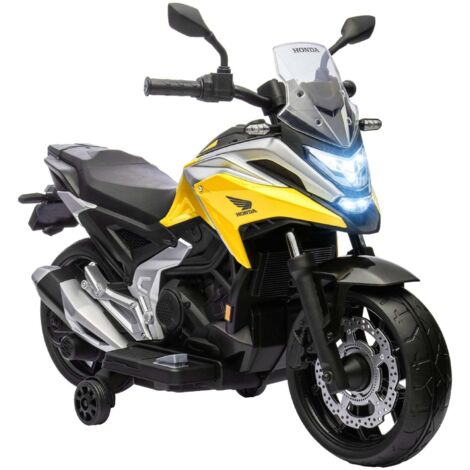 Motocicleta eléctrica para niños con ruedas de entrenamiento, velocidad de 3 km/h