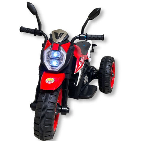 Motocicletta da corsa per bambini con batteria 6 volt,