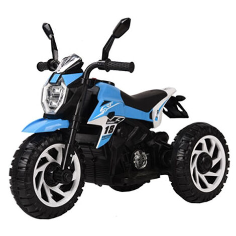 Motocicletta da corsa per bambini con batteria 6 volt,