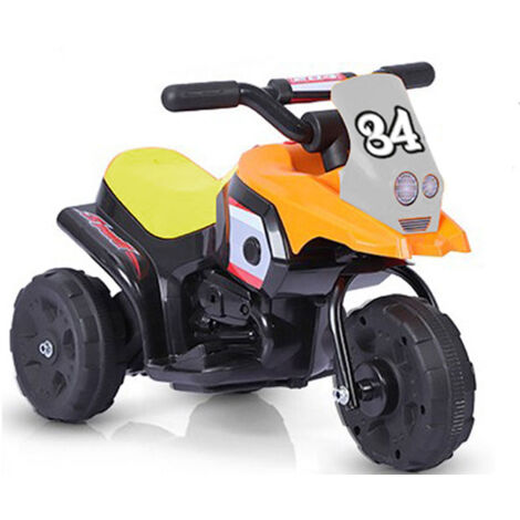 Motocicletta elettrica Racing arancio per bambino con