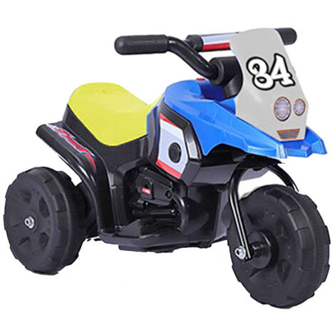 Motocicletta elettrica Racing blu per bambino con