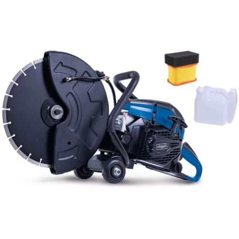 Motocortadora a gasolina 65cc para cemento disco 350mm Scheppach pts400